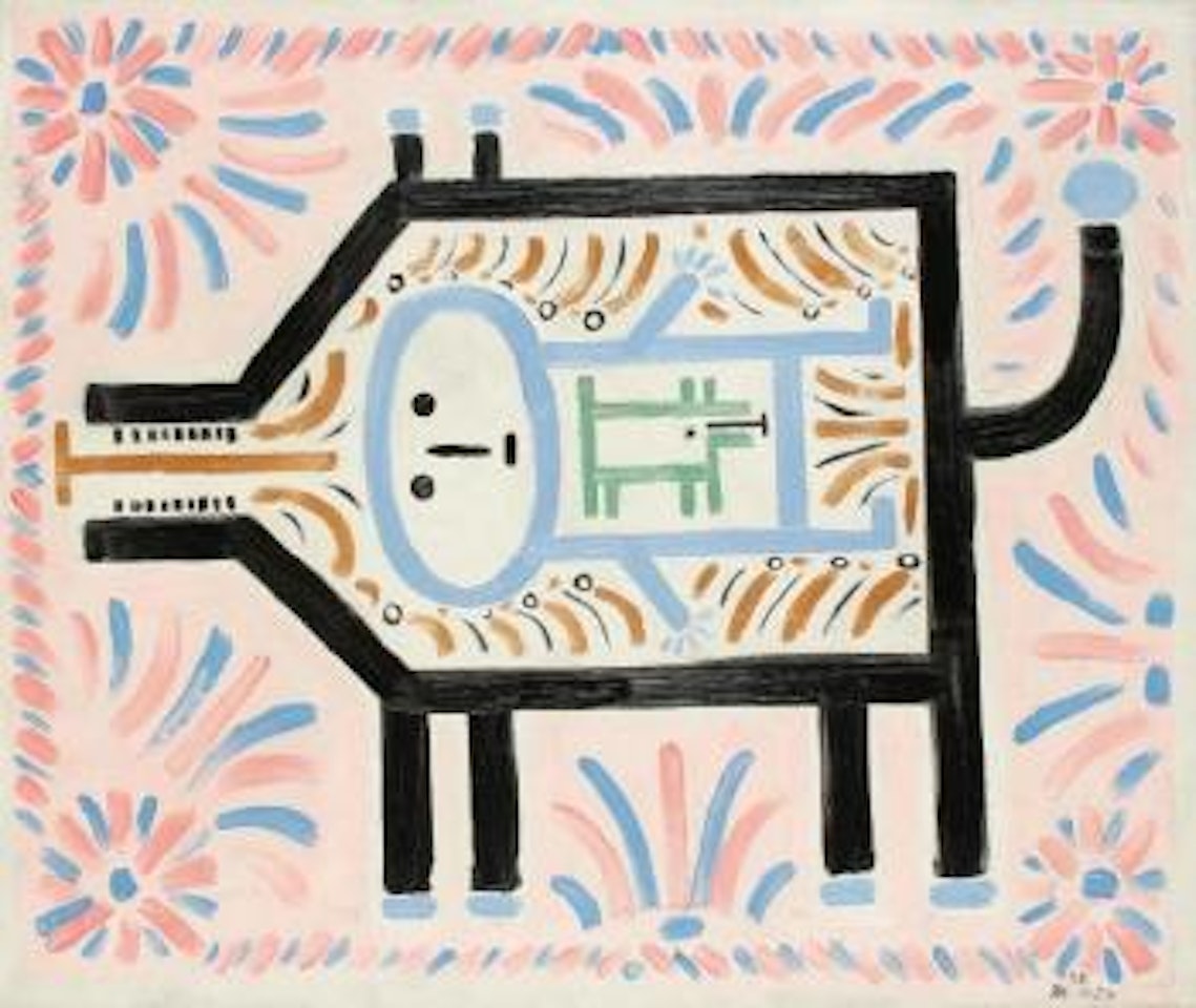 Etre rétracté en chien by Victor Brauner