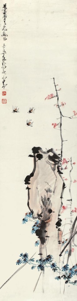 Grasshopper And Flowers by Zhao Shao'ang