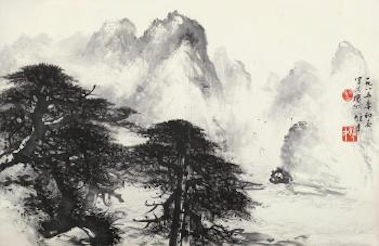 Landscape by Li Xiongcai