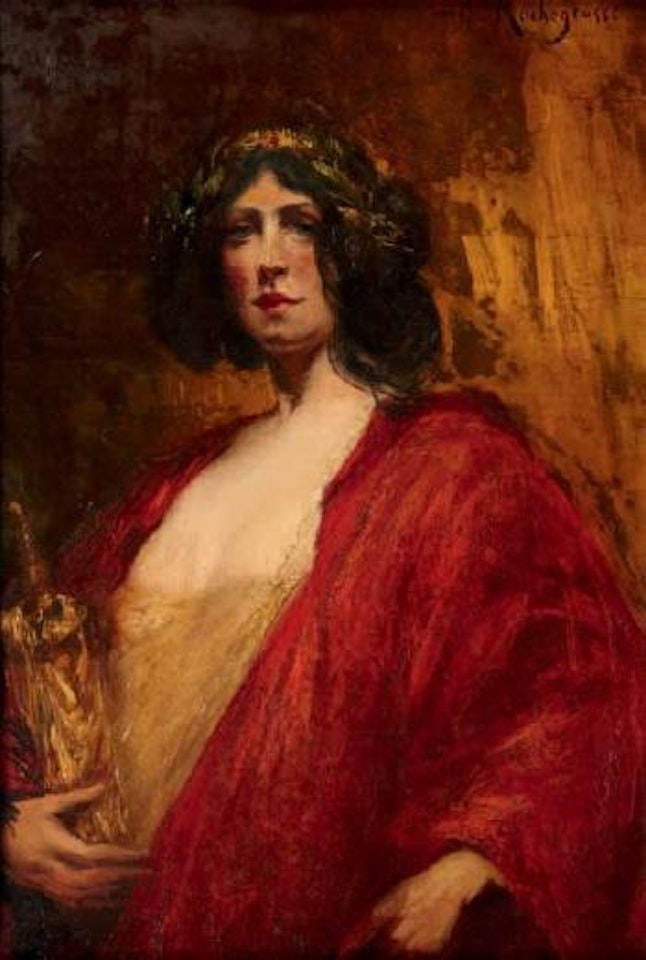 Femme au manteau rouge by Georges Antoine Rochegrosse