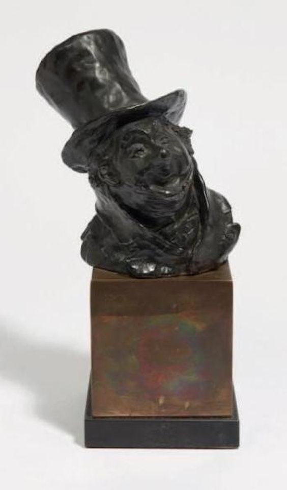 Tête de bourgeois au chapeau haut-de-forme by Honoré Daumier