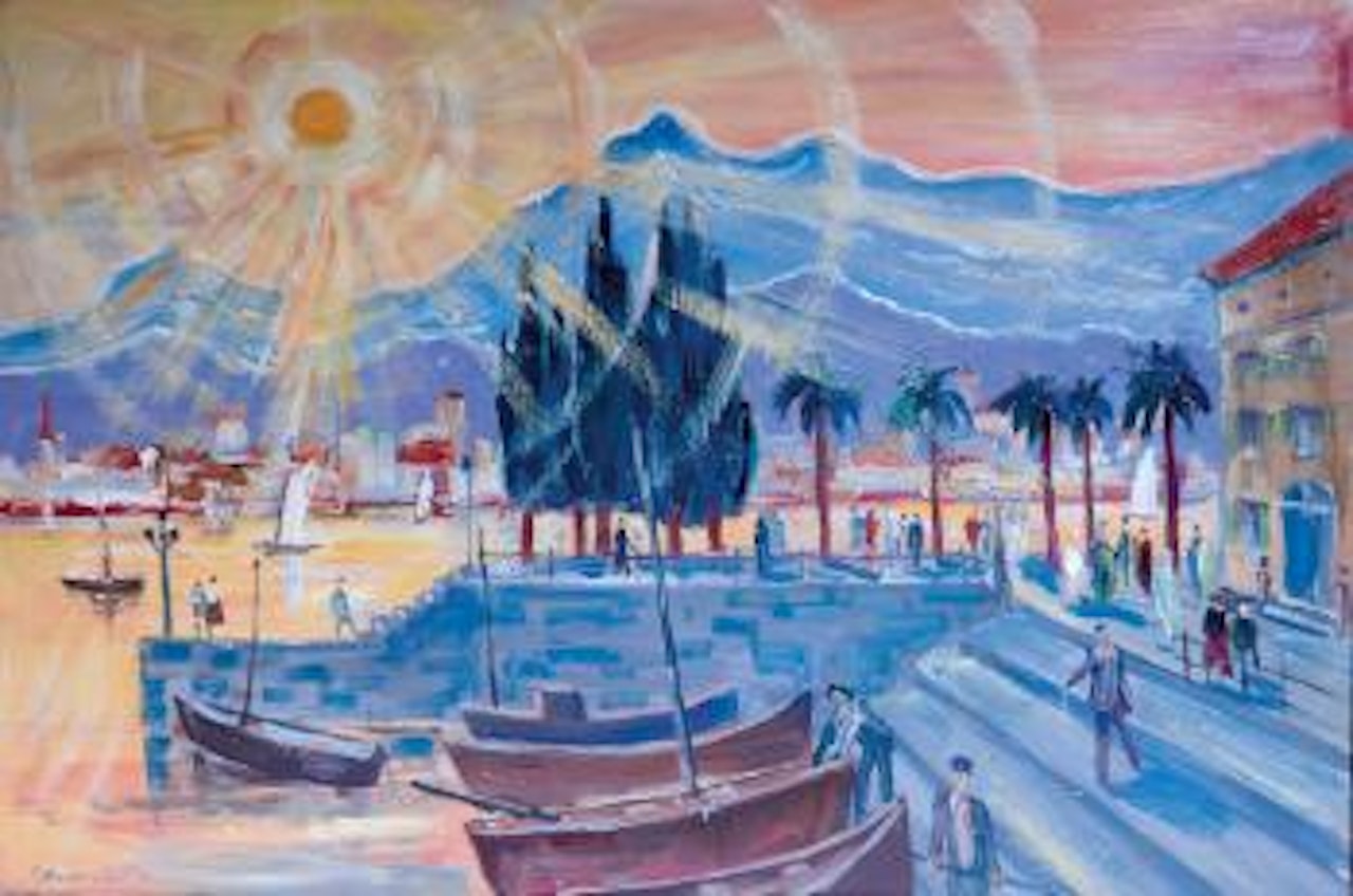 Sommertag am See by Franz Heckendorf