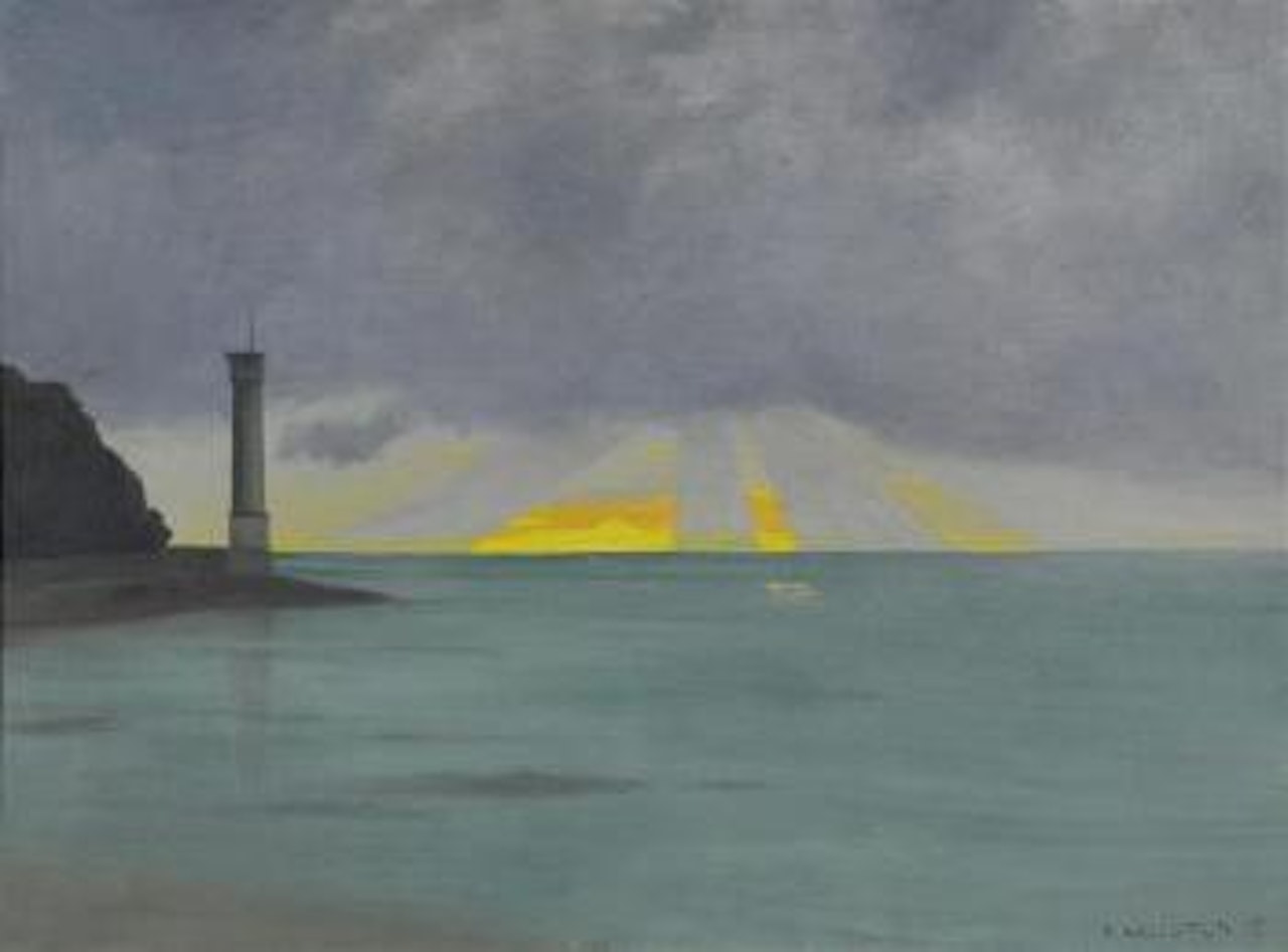 La phare, soir by Félix Vallotton