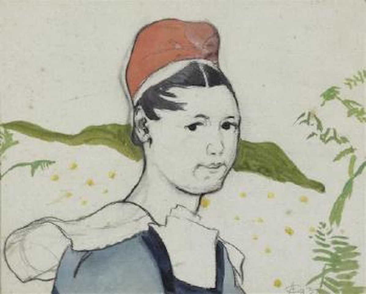 Bildnis einer Bretonin by Cuno Amiet