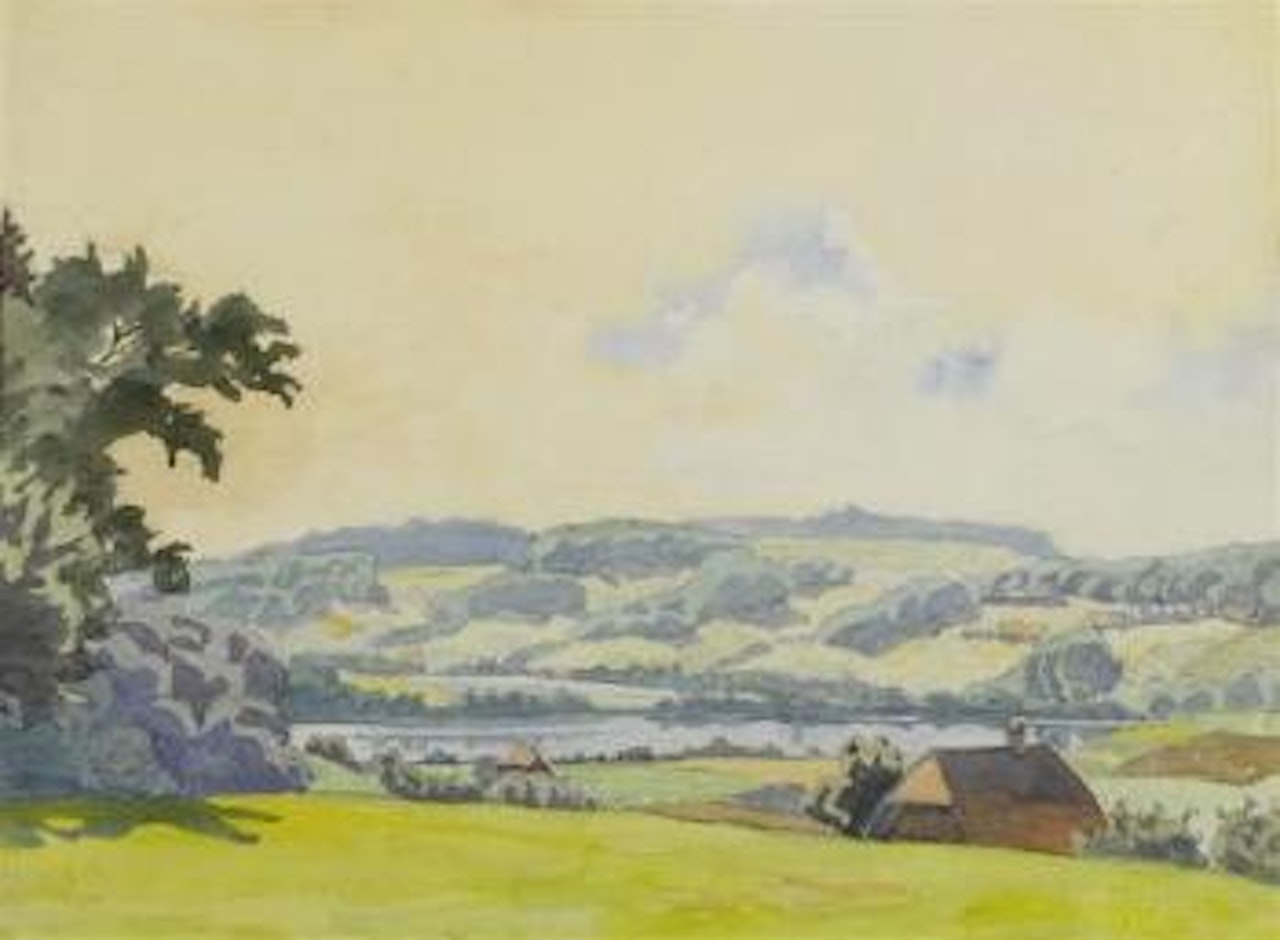 Wohl der Amsoldingersee nahe Thun by Cuno Amiet