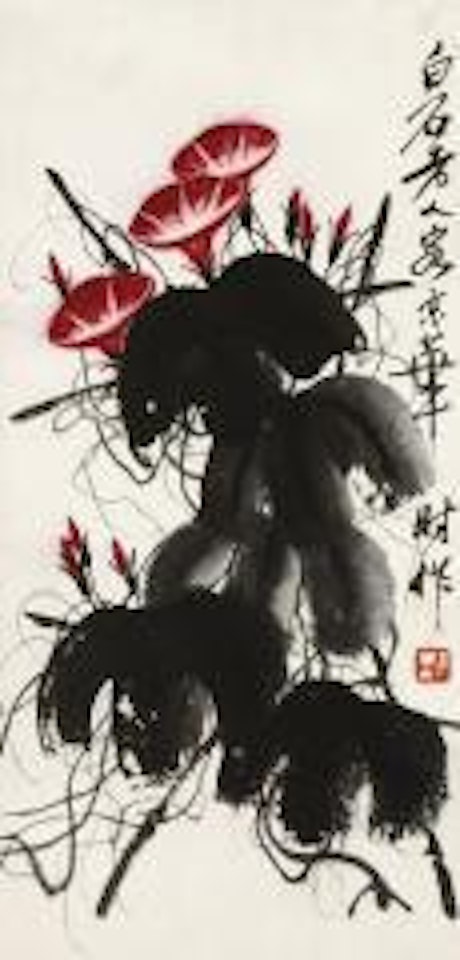 Morning glory by Qi Baishi