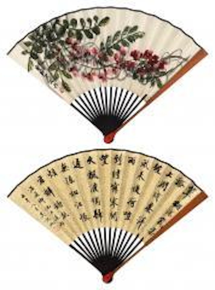 Wisteria by Qi Baishi by Wu Hufan