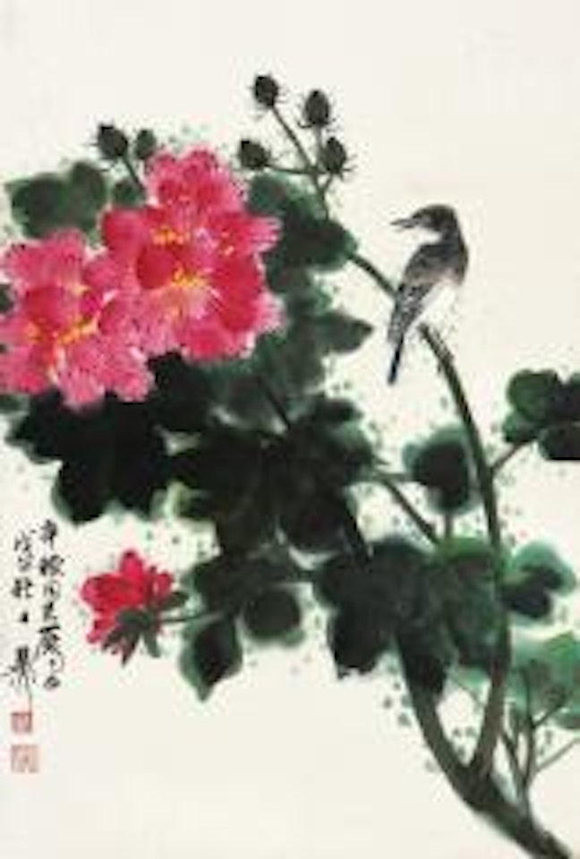 Flower and bird by Xie Zhiliu