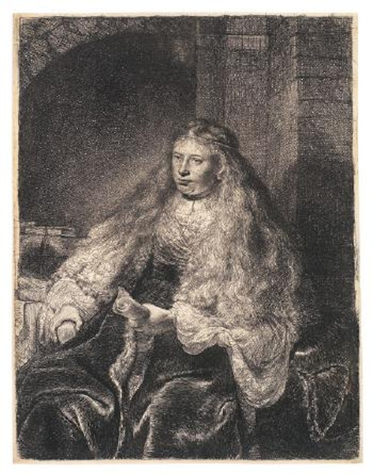 Die grosse Judenbraut by Attributed to Rembrandt Harmensz van Rijn