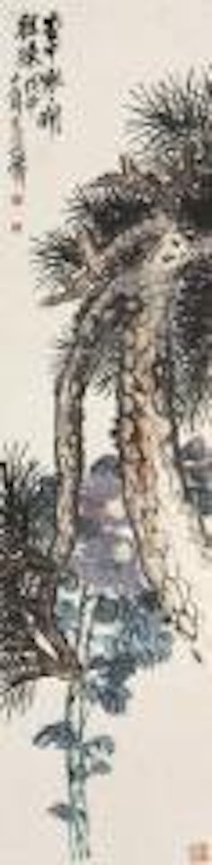 Pine tree and chrysanthemum by Wu Changshuo