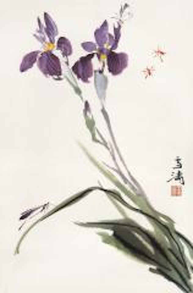 Flowers and insects by Wang Xuetao