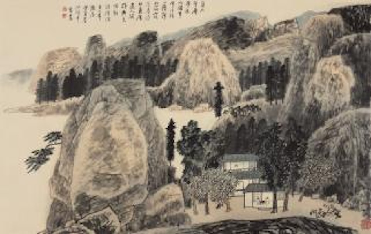 Landscape by Jiang Zhaoshen