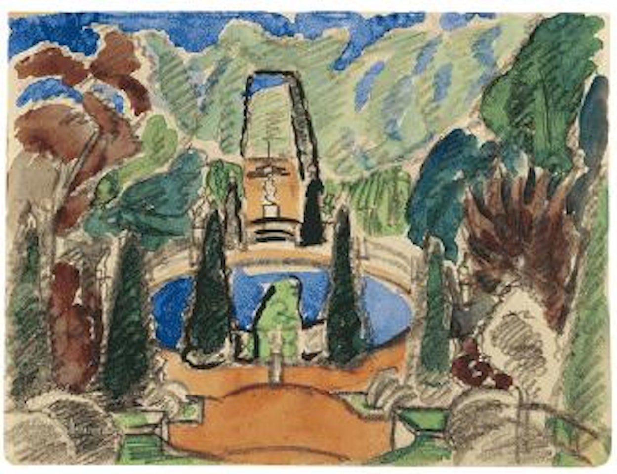 Südlicher Park by Walter Dexel