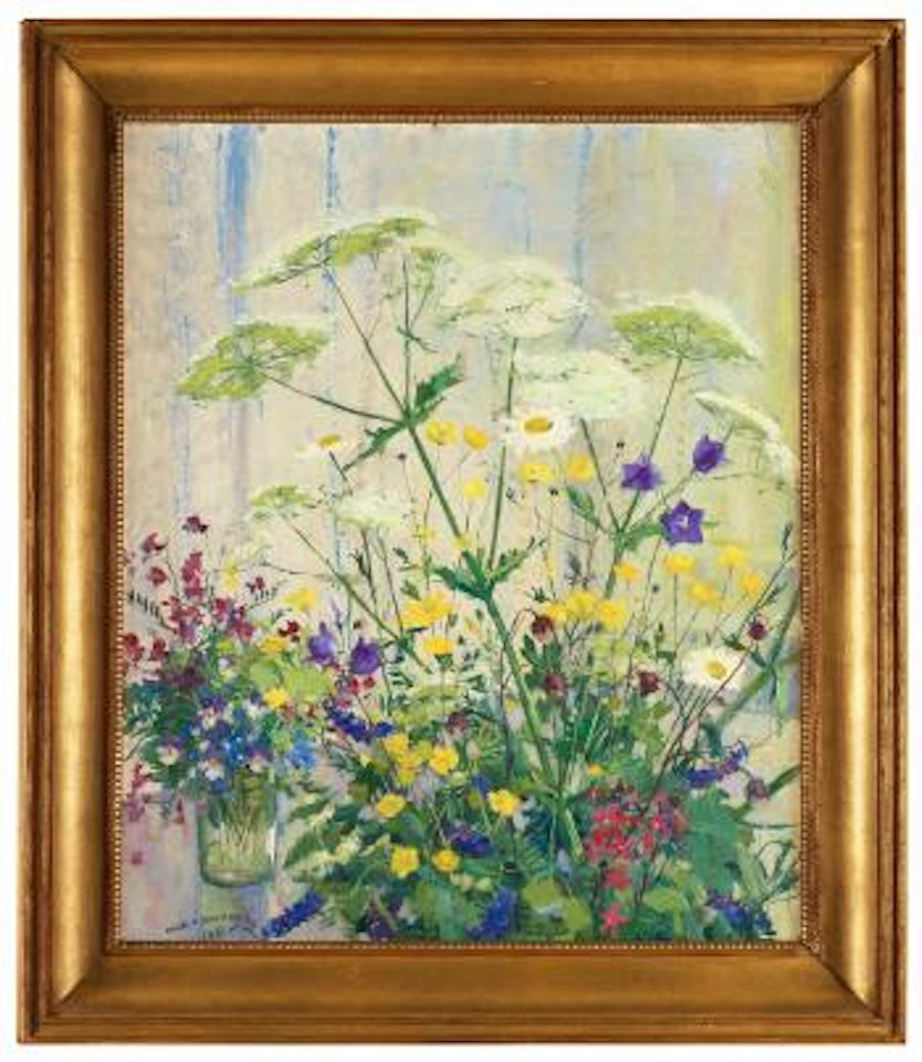 Meadow flowers by Olle Hjortzberg