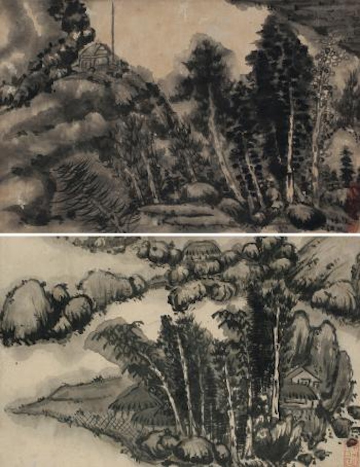 Landscape by Gong Xian