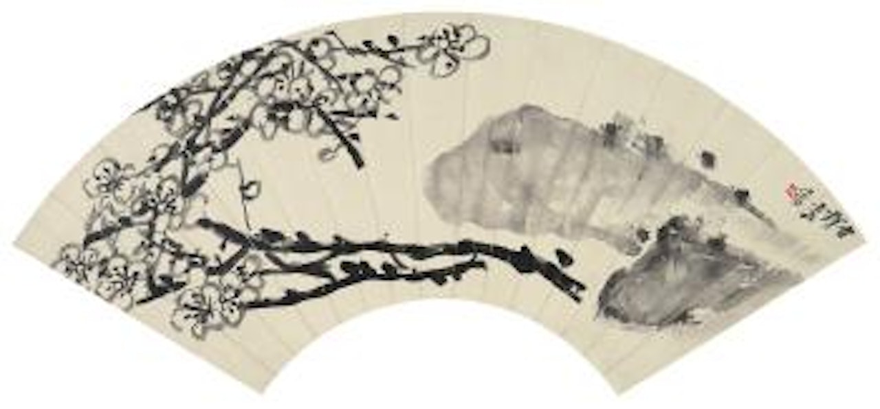 Plum And Rock by Wu Changshuo