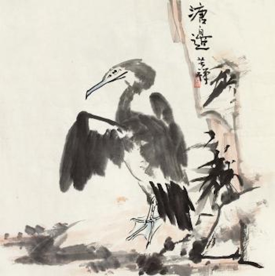 Egret by Li Kuchan