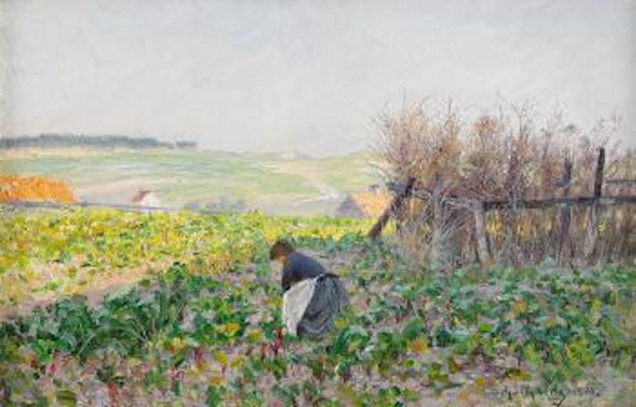 Etaples- Franskt landskap by Anshelm Schultzberg