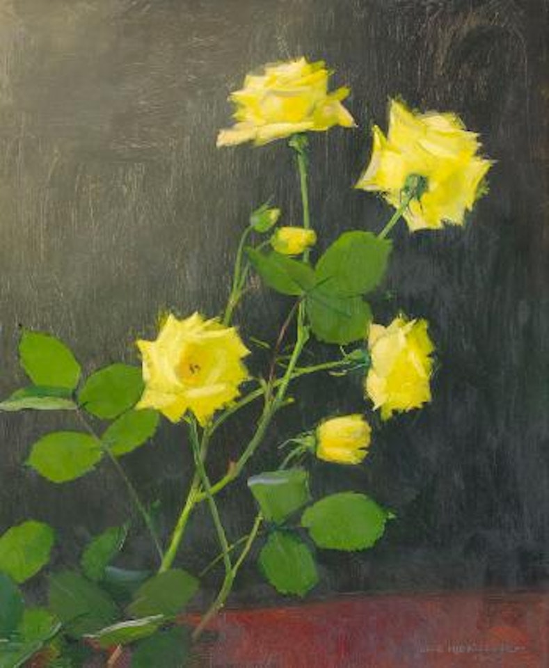 Gula rosor by Olle Hjortzberg