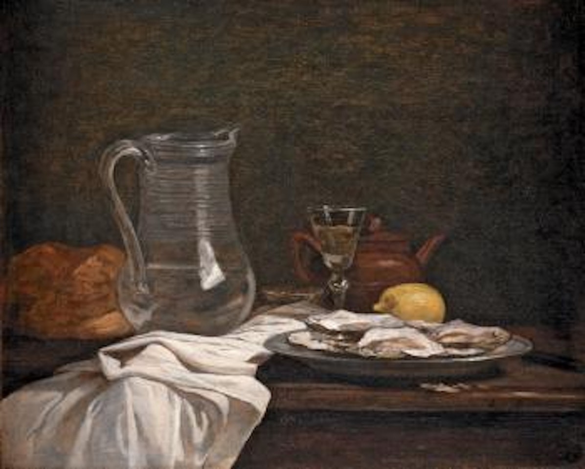 Nature morte aux huîtres by Eugène Boudin