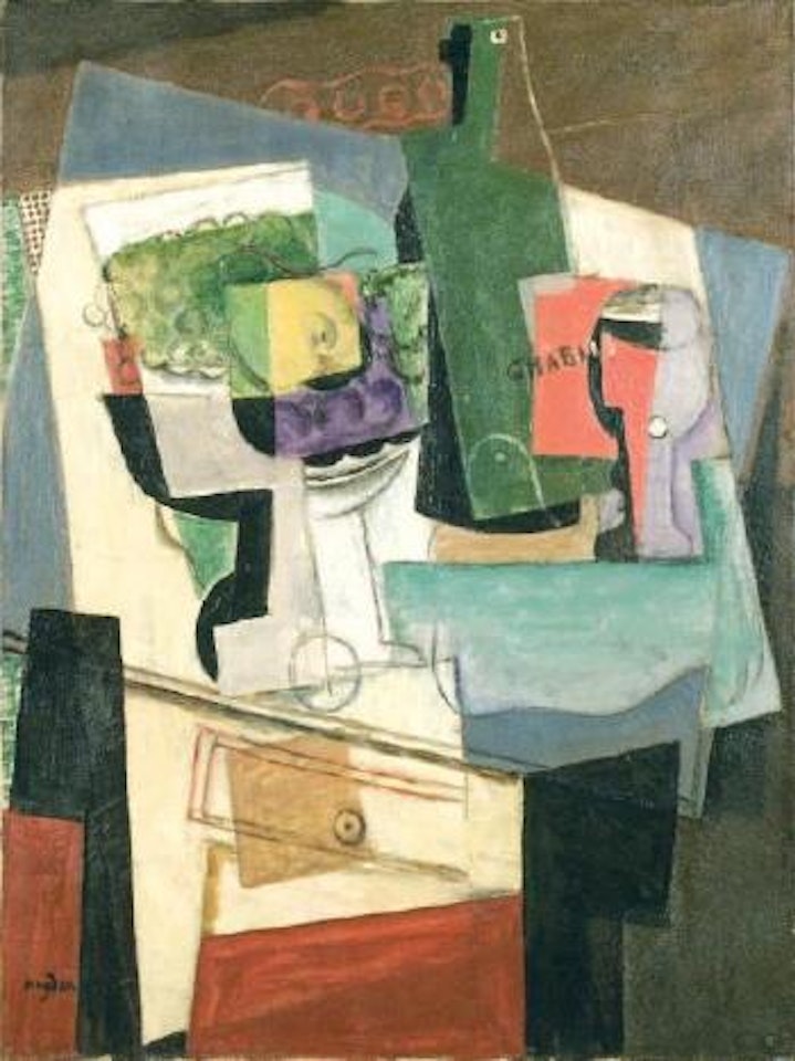 Nature morte à la bouteille by Henri Hayden