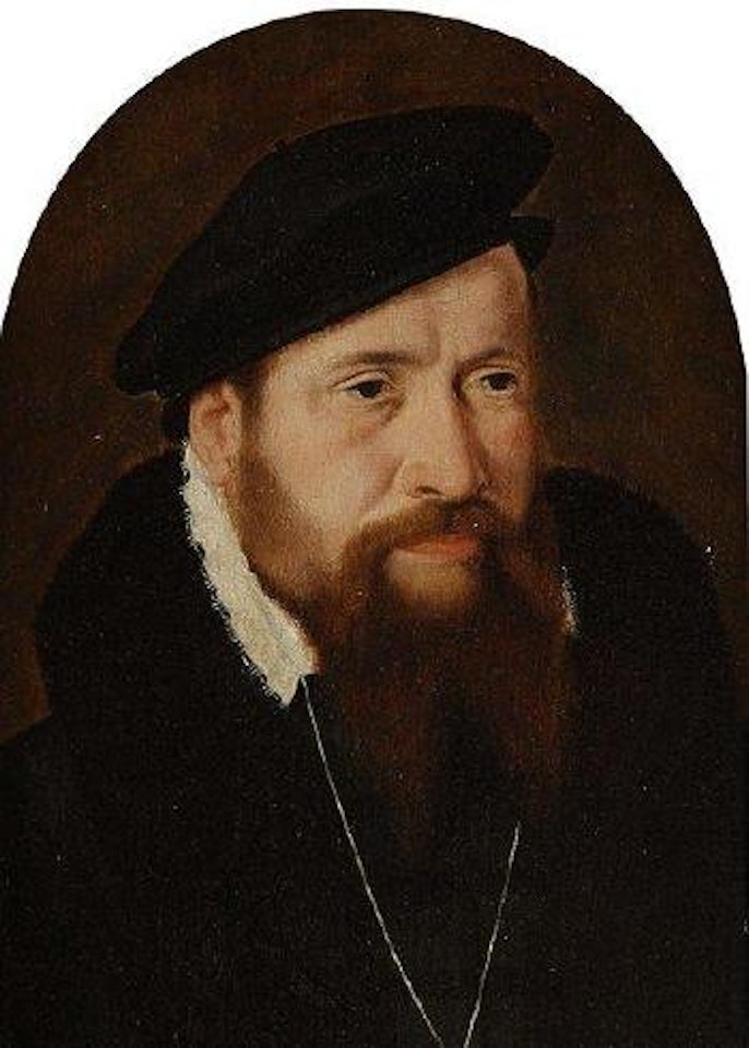 Portrait d'homme au béret by Barthel Bruyn by German School