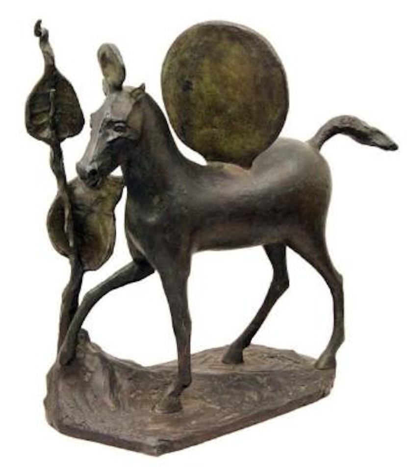 Cheval à deux disques by Barry Flanagan