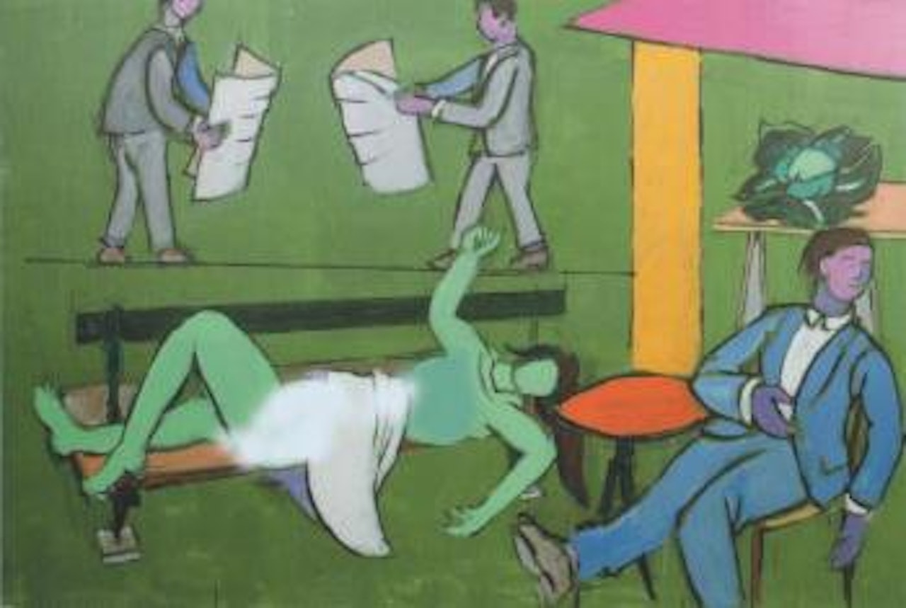 Nouvelle scène journalière by Jean Hélion