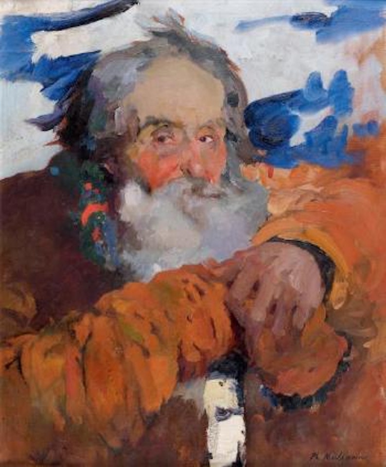 Portrait d'un paysan by Filip Malyavin