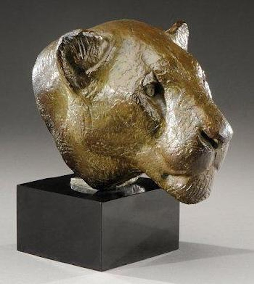 Une tête de panthère by Georges Lucien Guyot