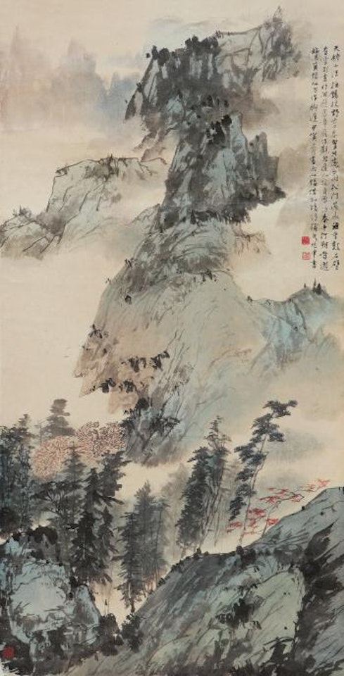 Landscape by Jiang Zhaoshen