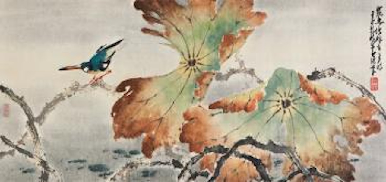 Bird and Lotus by Zhao Shao'ang