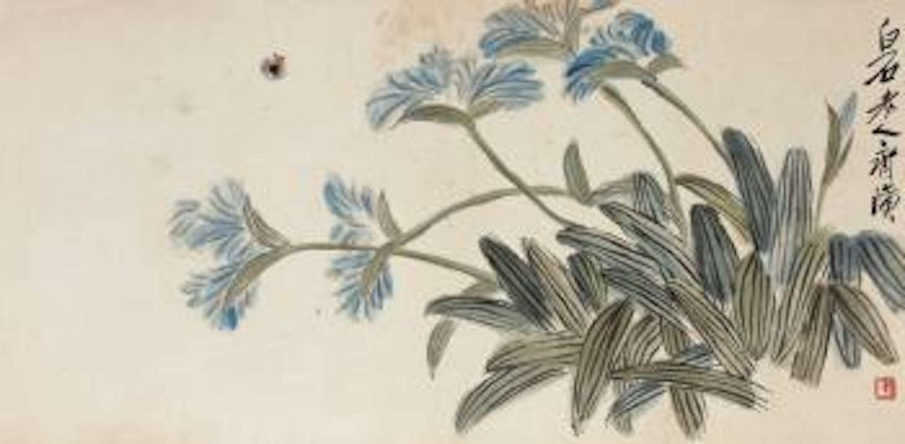 Bee And Flowers by Qi Baishi