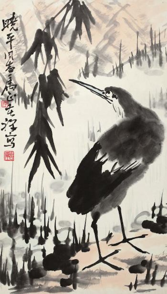 Egret by Li Kuchan