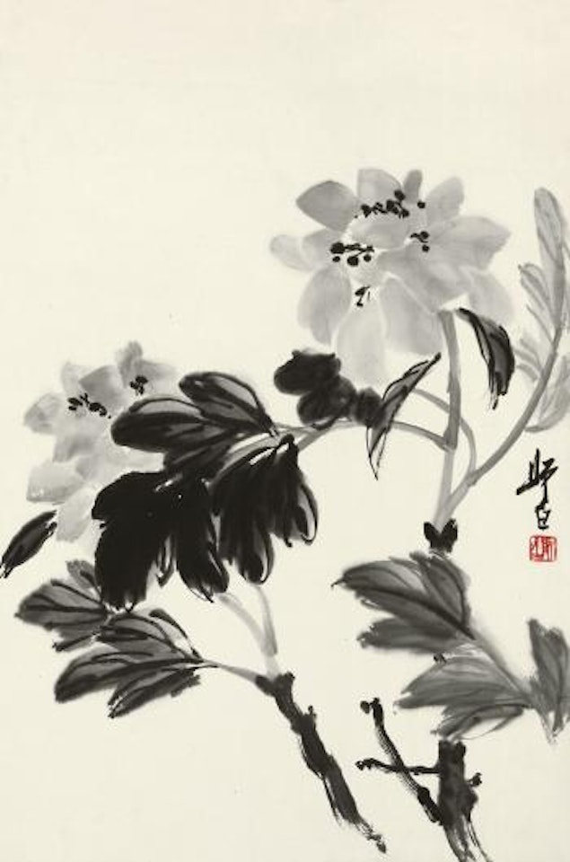 Ink Peony by Lou Shibai