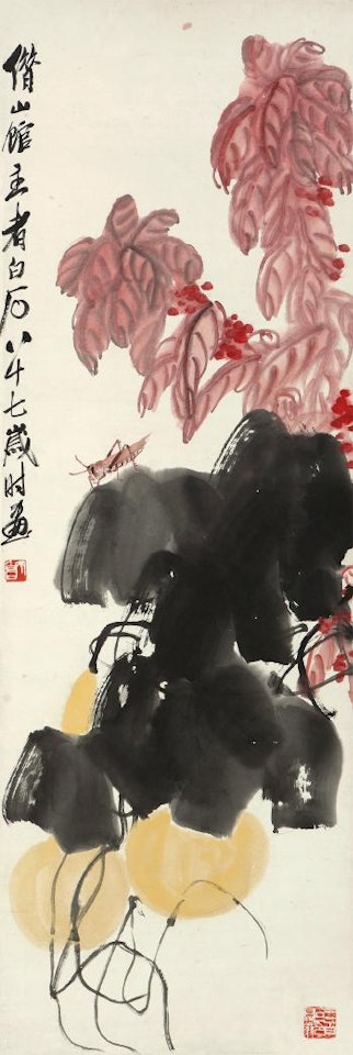 Gourd And Grasshopper by Qi Baishi