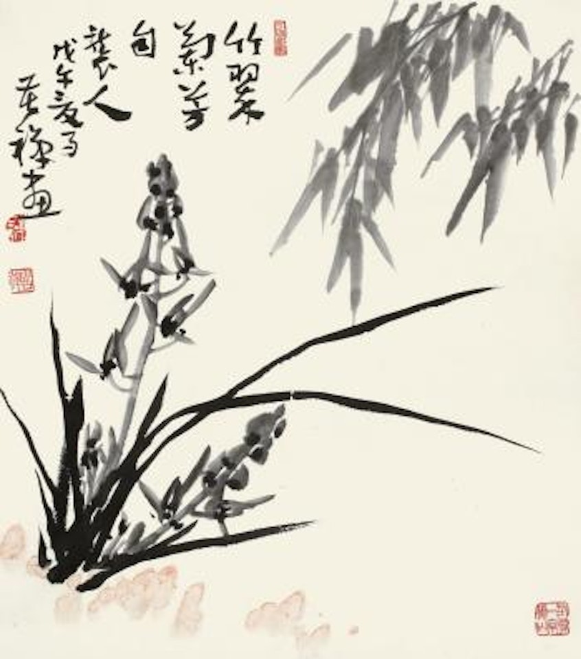 Orchid And Bamboo by Li Kuchan