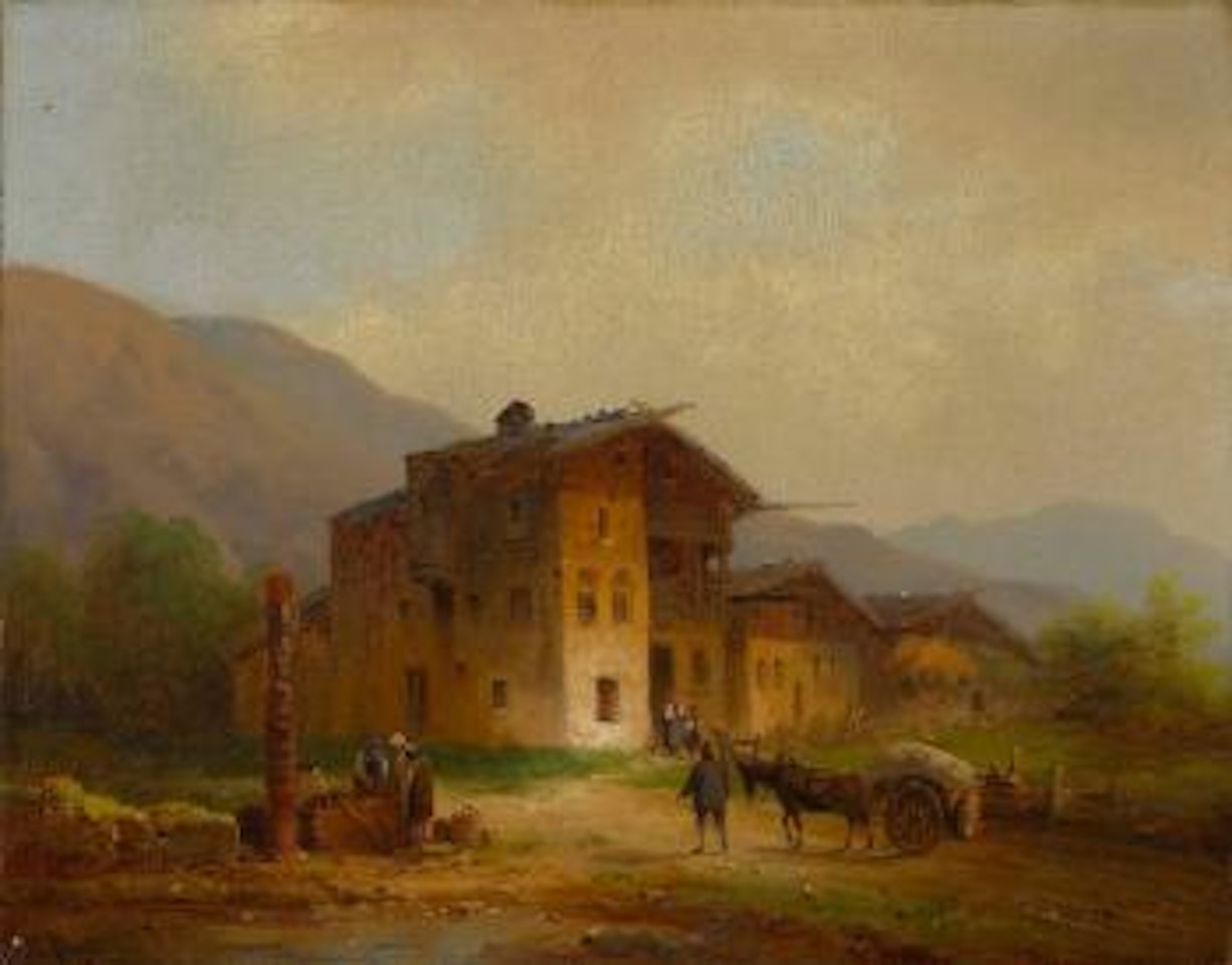 Dorfstraße by Anton Doll