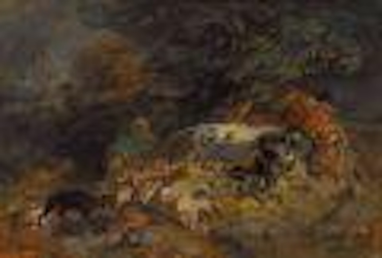 Gewitter im Gebirge by Heinrich von Zugel