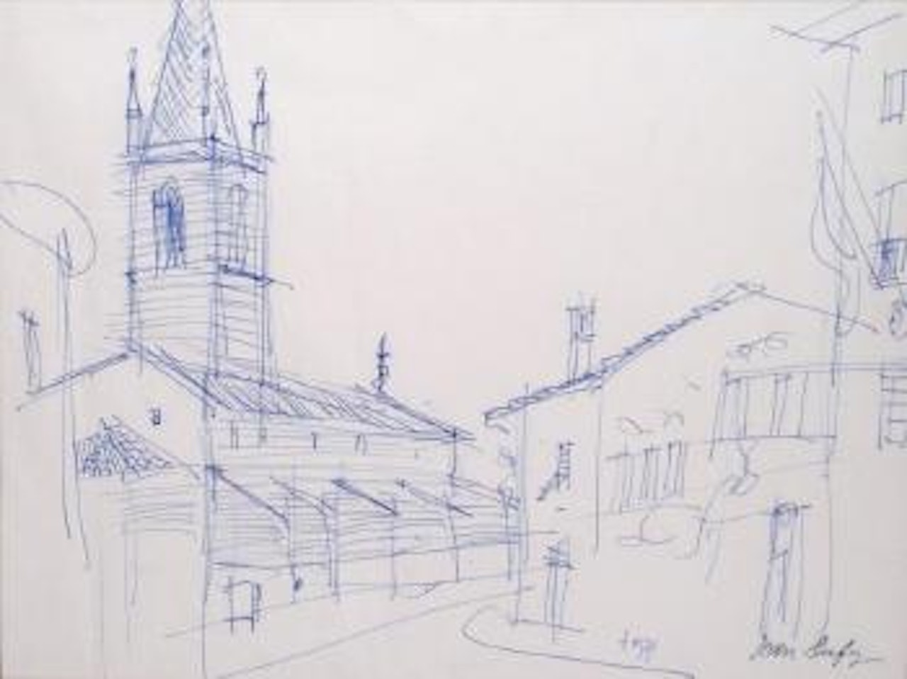 L'Église d'Arezzo by Jean Dufy