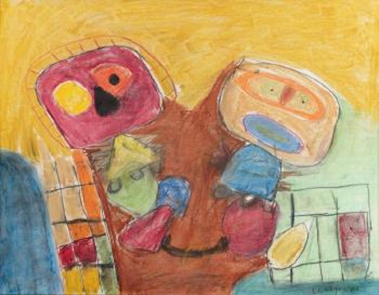 Deux enfants by Karel Appel