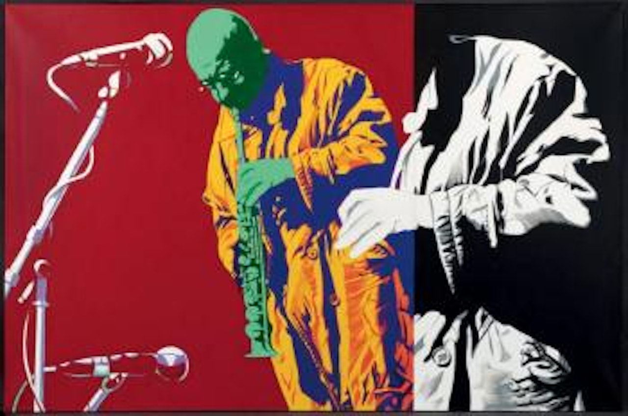 Lowen Coxhill by Bernard Rancillac