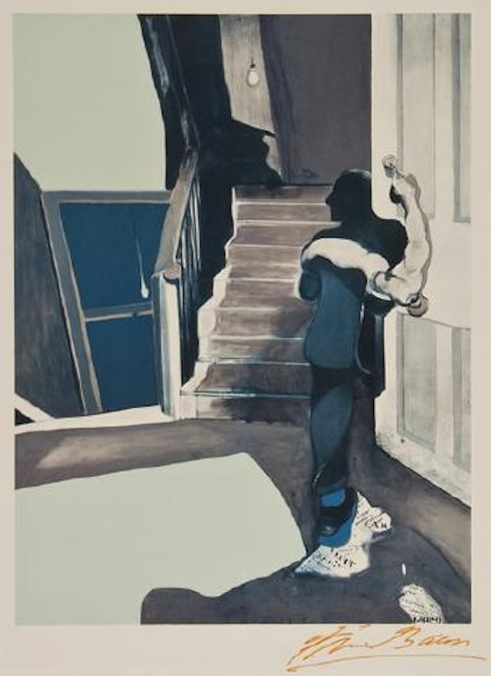 D'Apres Triptych, In Memory of George Dyer by Francis Bacon