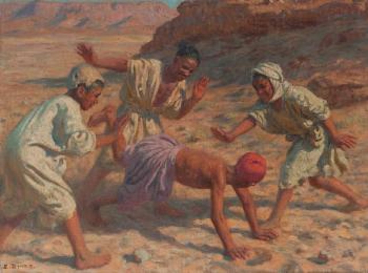 Jeux d'enfants by Etienne Alphonse Dinet