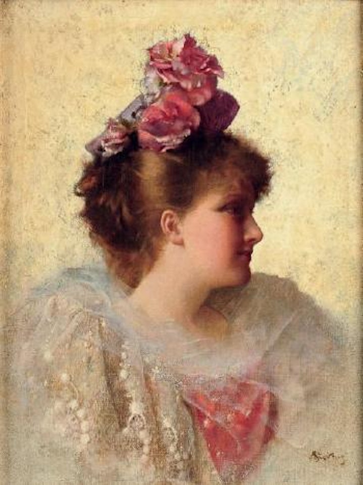 Portrait d'élégante by Alfred Stevens