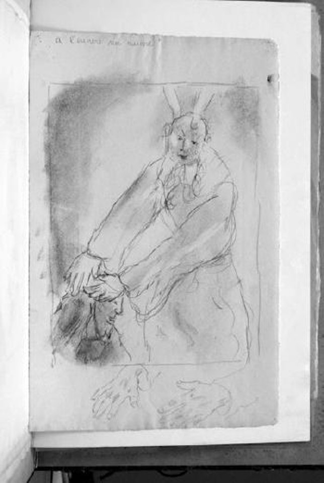 Josué Reçoit la Bénédiction de Moïse by Marc Chagall