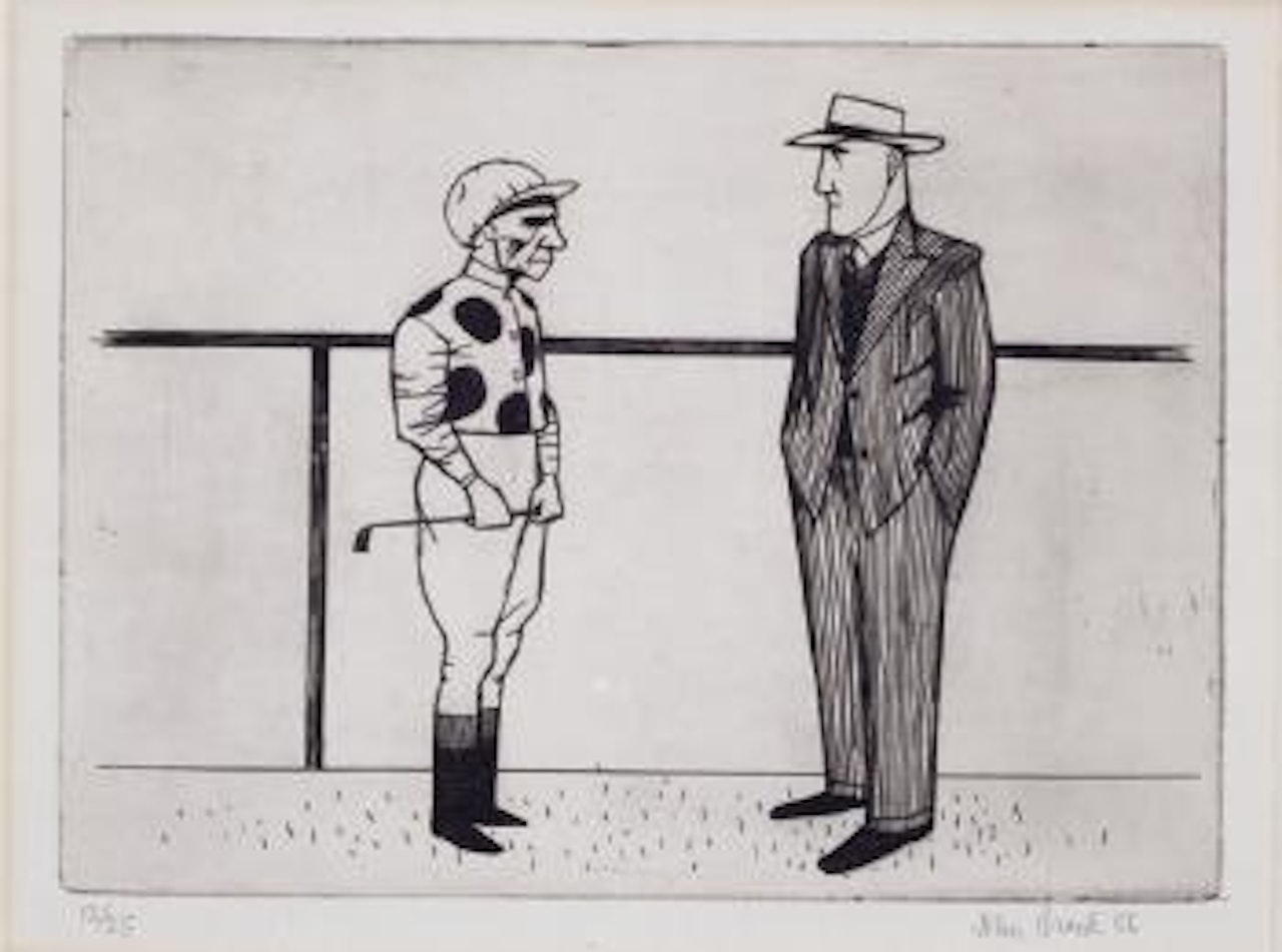 Jockey and Trainer by John Brack