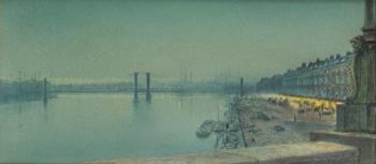 Quai de Paris, Rouen by John Atkinson Grimshaw