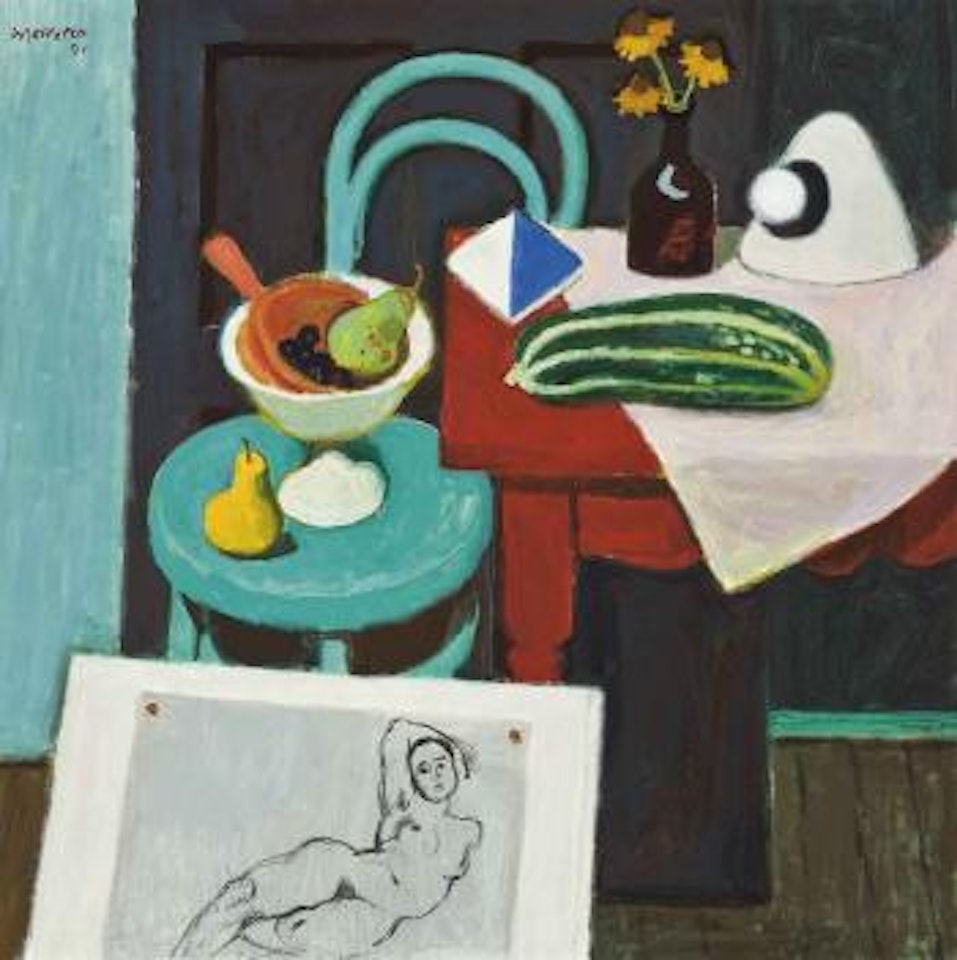 Still Life with Marrow by Alberto Morrocco
