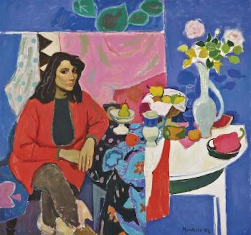 Lisa in the Studio by Alberto Morrocco